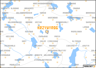 map of Krzywy Róg