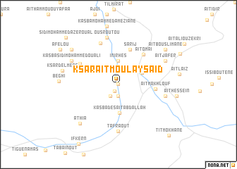 map of Ksar Aït Moulay Saïd