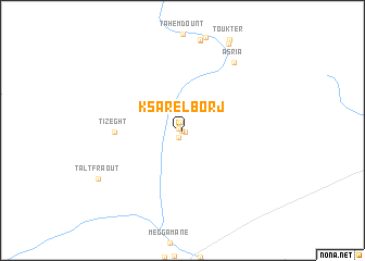 map of Ksar el Borj