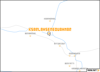 map of Ksar Lahsene Ou Ahmar