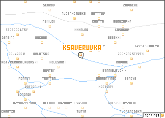 map of Ksaveruvka