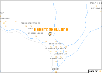 map of Ksebt Arhellane