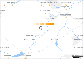 map of Ksenofontovka