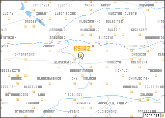 map of Książ