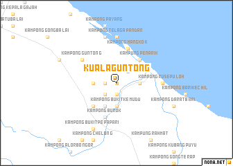 map of Kuala Guntong