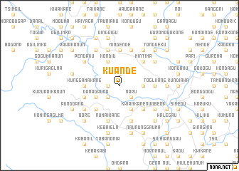 map of Kuande
