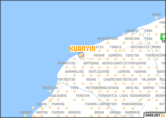 map of Kuan-yin