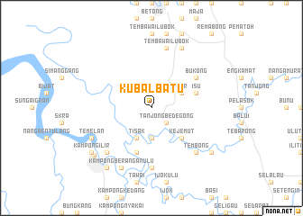 map of Kubal Batu
