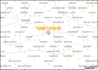map of Kūbetkiškiai