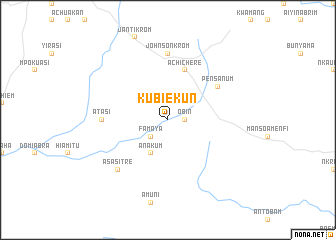 map of Kubiekun