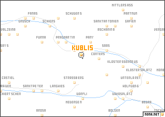 map of Küblis