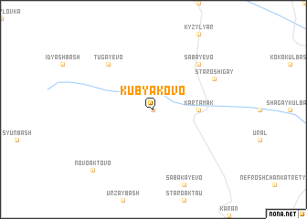 map of Kubyakovo