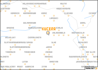 map of Kučera