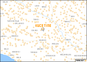 map of Kučetine