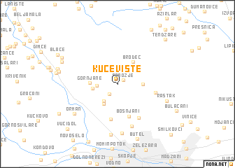 map of Kučevište
