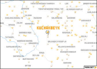 map of Kūchak Beyk