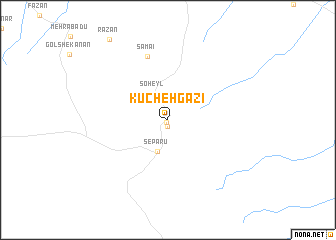 map of Kūcheh Gazī