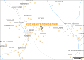 map of Kūcheh-ye Moḩsenhā