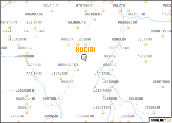 map of Kučiai