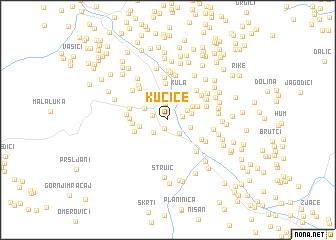 map of Kućice