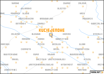 map of Kucieje Nowe