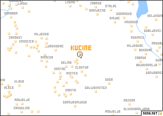 map of Kučine
