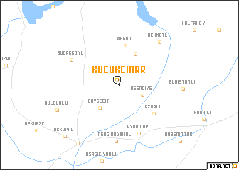 map of Küçükçınar