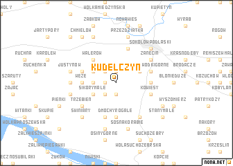 map of Kudelczyn