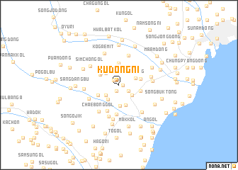 map of Kudŏng-ni