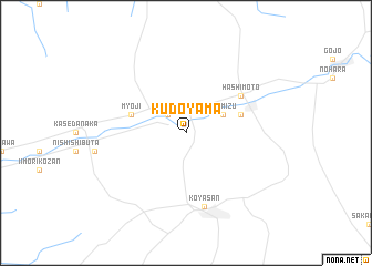 map of Kudoyama