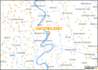 map of Kufūr Bilshāy