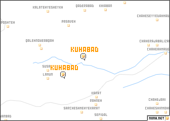 map of Kūhābād