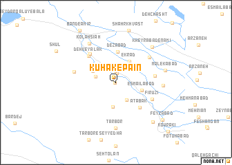 map of Kūhak-e Pā\