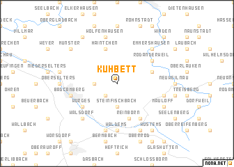 map of Kuhbett