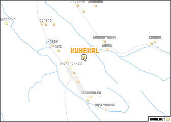 map of Kūh-e Kal