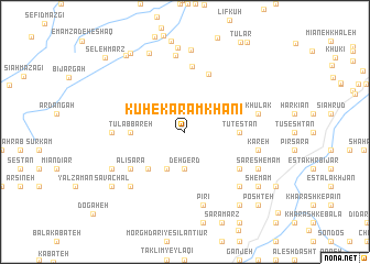 map of Kūh-e Karamkhānī