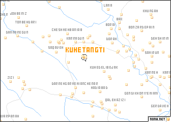 map of Kūh-e Tangtī