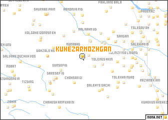 map of Kūh-e Zarmozhgān