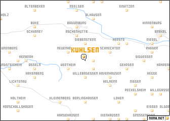 map of Kühlsen