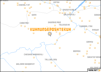 map of Kūh Mūrd-e Posht-e Kūh