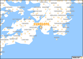 map of Kuho-dong
