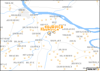 map of Kujavica