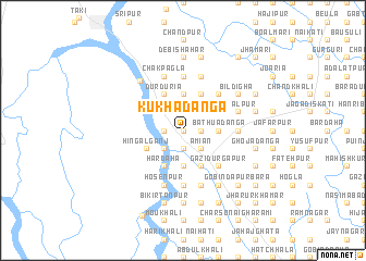 map of Kukhādānga