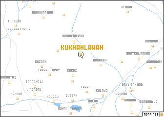 map of Kūkhah Lāwah