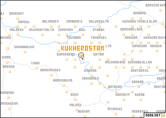 map of Kūkh-e Rostam