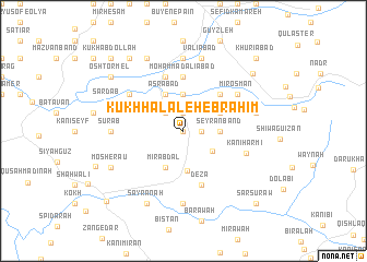 map of Kūkh Halāleh Ebrāhīm