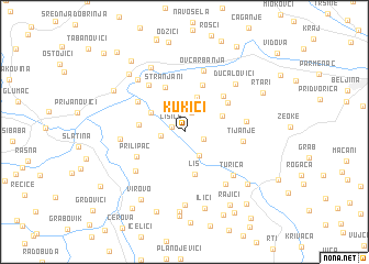 map of Kukići