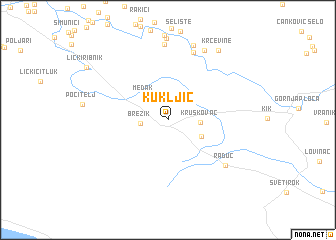 map of Kukljić