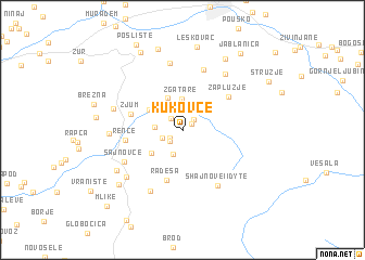 map of Kukovce