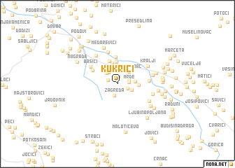 map of Kukrići